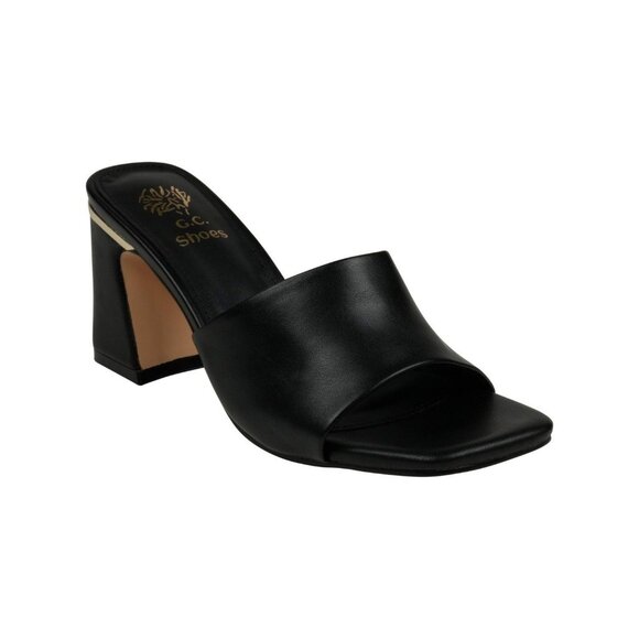 GC Shoes Womens Soho Square Toe Block Heel Dress Sandals Black Size 9 NIB - Picture 1 of 4